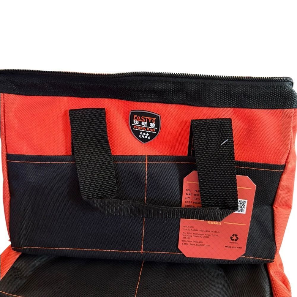 Orange and Black 12” Tool or Duffel Bag